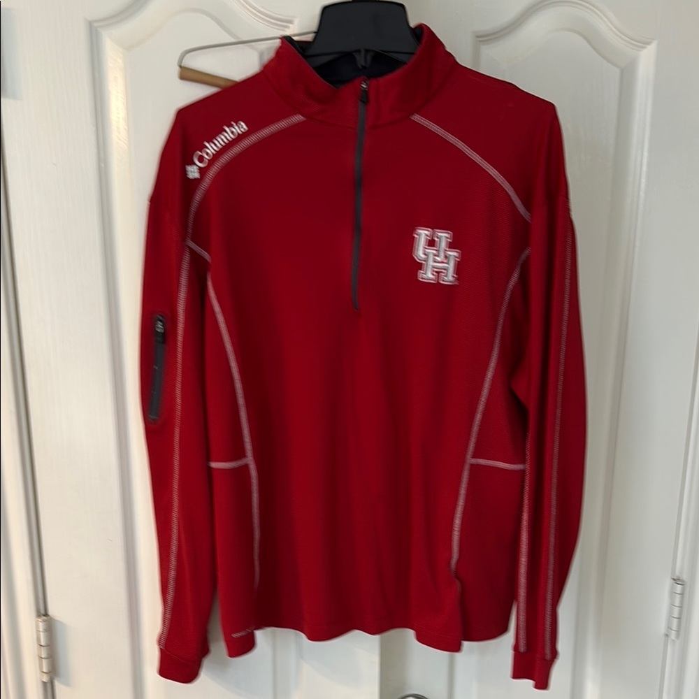 Columbia Red Long Sleeve Men's Shirt